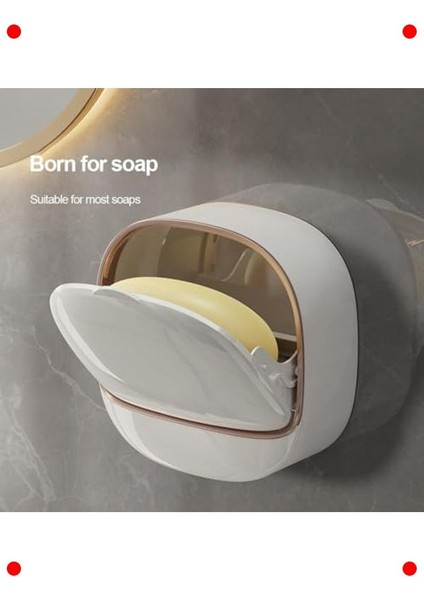 Duvara Monte Çift Katmanlı Sabunluk - Beyaz fiyatları