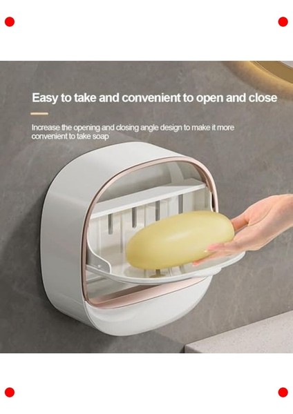 Duvara Monte Çift Katmanlı Sabunluk - Beyaz modelleri