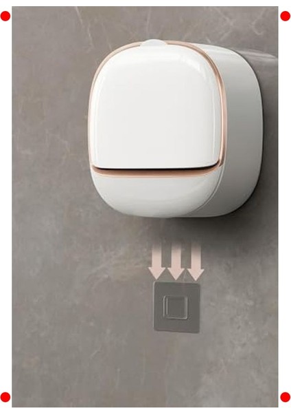 Duvara Monte Çift Katmanlı Sabunluk - Beyaz fırsatları