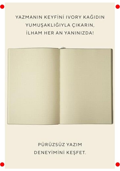 A5 Noktalı Defter - Esnek Kapak, Krem Renk fiyatları
