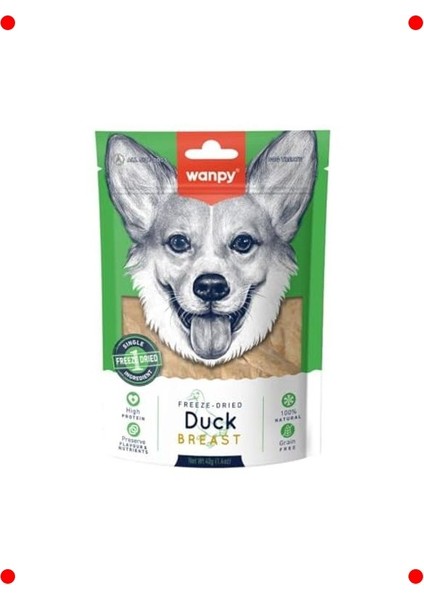 Köpekler Için Dondurularak Kurutulmuş Ördek Göğüs (40 Gr)