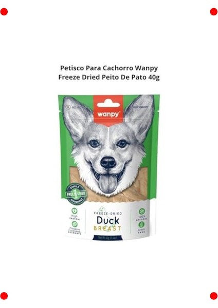 Köpekler Için Dondurularak Kurutulmuş Ördek Göğüs (40 Gr) fırsatları