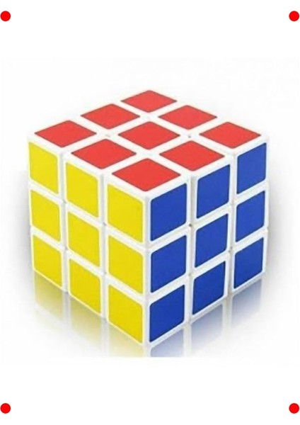 Klasik 3x3 Renkli Zeka Küpü Yapbozu