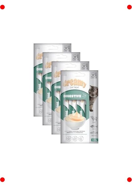 Sindirim Destekleyici Kremalı Kedi Ödülü (4X15GR)