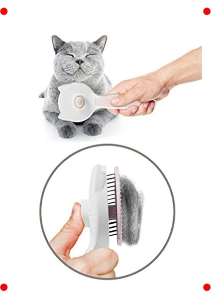Otomatik Temizlenen Evcil Hayvan Tüy Fırçası - Basmalı fırsatları