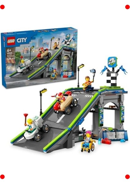 Yarış Arabası & Rampa Yapım Seti (436 Parça)