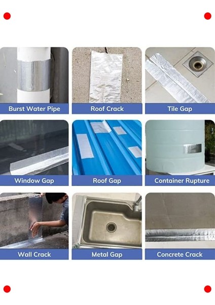 Isıya Dayanıklı Çatı Boru Çatlak Onarım Bandı 5cm x 5mt fırsatları