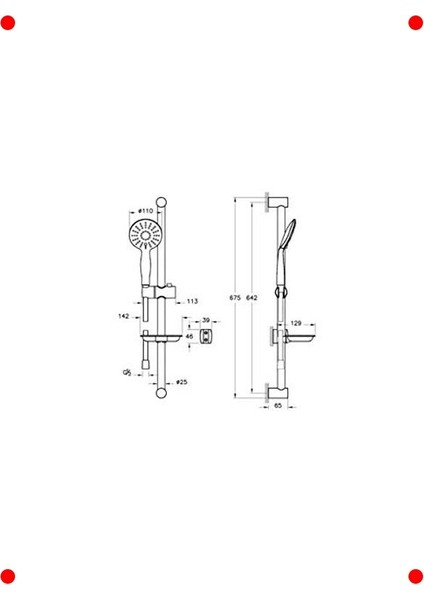 Krom 3 Fonksiyonlu Sürgülü El Duşu Takımı fiyatları