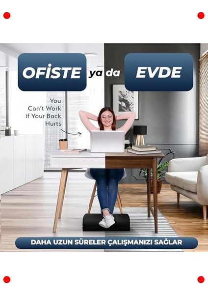 Ergonomik Ayak Desteği - Masa Altı Rahatlatıcı Minder indirimleri