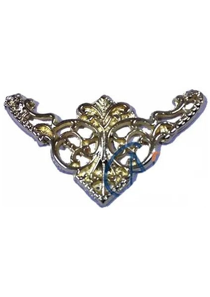 Dekoratif Köşe Süsü, Köşelik - Küçük, 19X34MM, Sarı, 100 Adet