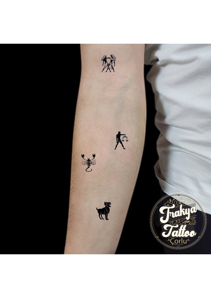 Geçici Dövme 1-2 Hafta Kalıcı Minimal Burç Dövmesi fiyatları