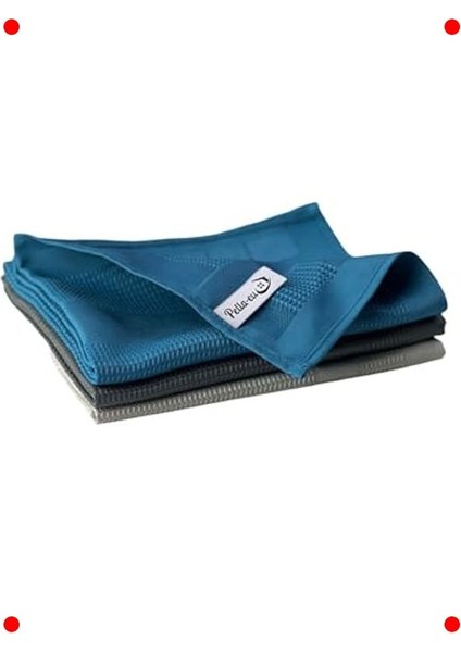 3 Parça Mikrofiber Temizlik Bezi - Cam ve Genel Yüzeyler