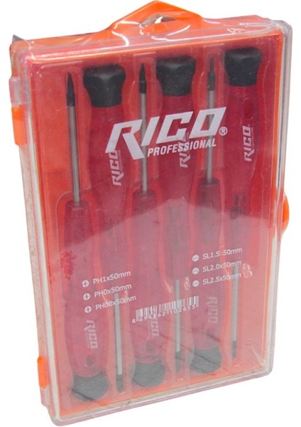 Professıonal 6'lı Mikro Hassas Saatçi Tornavida Seti