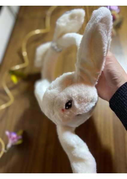 Peluş Tavşan Kulaklı Hareketli Yumuşak Sıcak Tutan Kulaklık modelleri