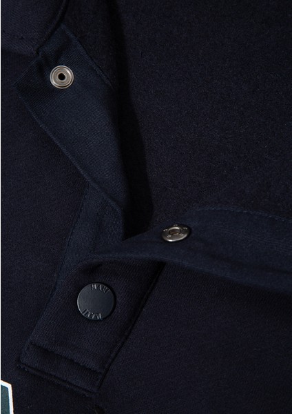 M Logo Baskılı Lacivert Sweatshirt 0S10494-70490