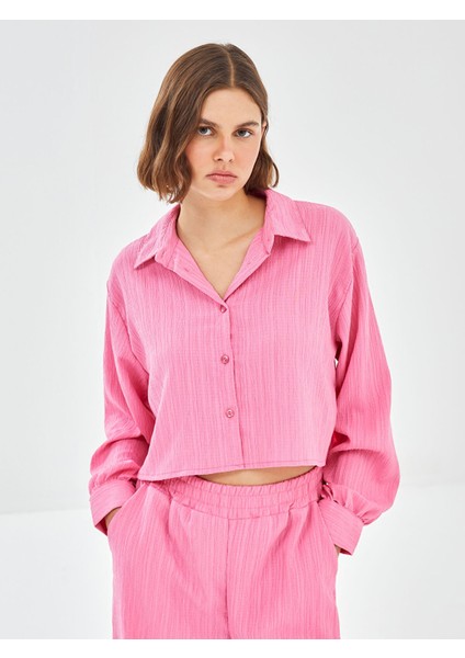 Yeni Sezon Dokulu Kadın Gömlek
