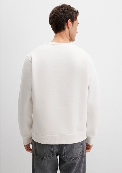 Chalet Nakışlı Ekru Sweatshirt 0S10484-70057