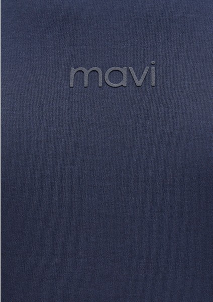 Mavi Logo Lacivert Basic İnterlok Tişört 0613102-85315