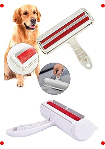 Evcil Hayvan Tüy Toplayıcı Fırça (Hazneli)