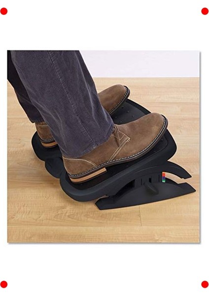 Ayarlanabilir Yükseklikte Ergonomik Ayak Desteği, Siyah fiyatları