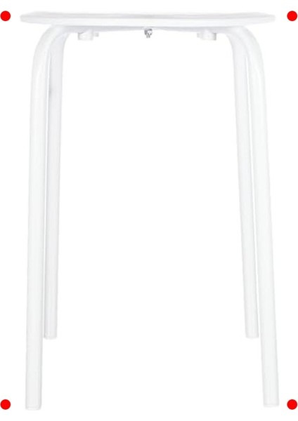 Metal Ayaklı Şık Beyaz Tabure modelleri