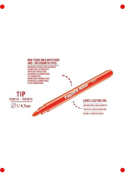 Yıkanabilir Fosforlu Keçeli Kalem Seti, 8'li fırsatları