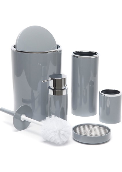 Lenox 5'li Banyo Aksesuar Set - Gri modelleri