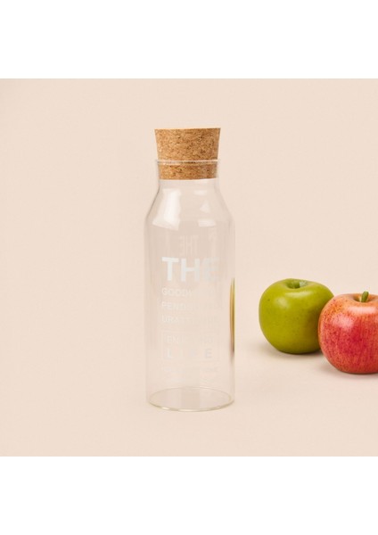 Frog Mantar Kapaklı Cam Sürahi - Şeffaf / Açık Kahverengi - 1 Lt fiyatları