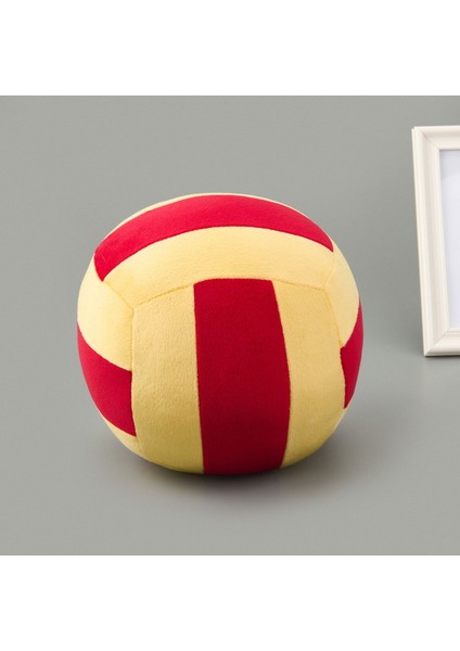 Soft Voleybol Topu Figürlü Yastık - Kırmızı / Sarı - 20 cm fiyatları