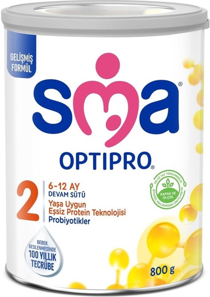 Optipro Probiyotik 2 Bebek Devam Sütü 6-12 Ay 800 gr