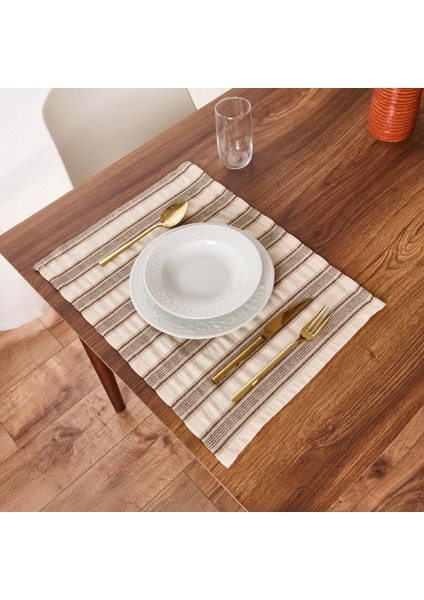 Soft Freya 2'li Amerikan Servis - Ekru / Bej - 35X50 cm