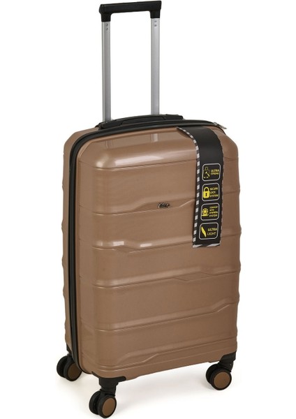 Pp Orta Boy Valiz - Altın - 68X37X27 cm fiyatları