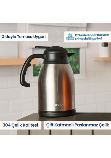 Kitchen Çay Termosu - Inox - 2 Lt