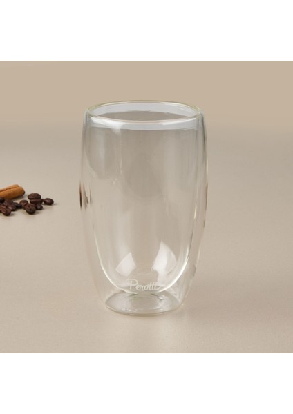 Çift Cidarlı Latte Bardağı - Şeffaf - 450 ml fiyatları