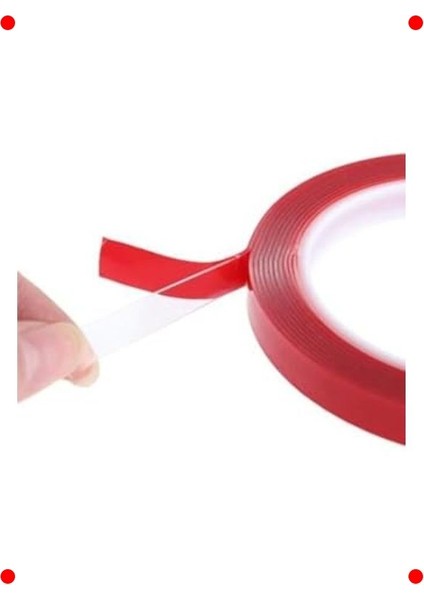Şeffaf Akrilik Çift Taraflı Montaj Bandı 10MM x 5m modelleri