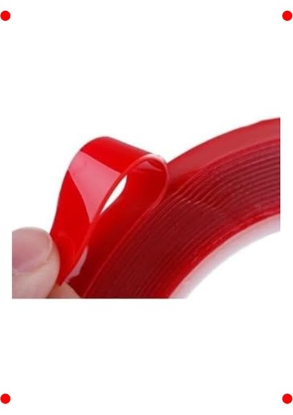 Şeffaf Akrilik Çift Taraflı Montaj Bandı 10MM x 5m fırsatları