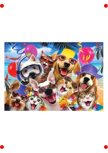 Plaj Selfisi Temalı 260 Parça Yapboz modelleri