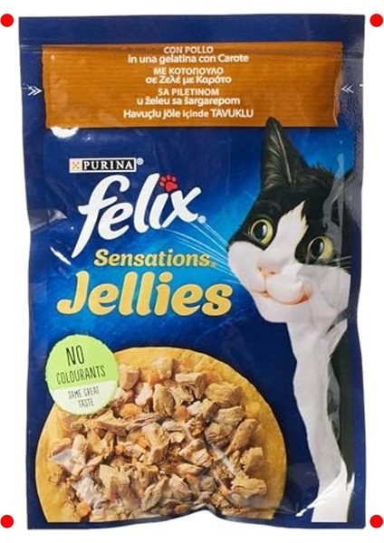 Tavuk ve Havuçlu Yaş Kedi Maması 26X85 gr Paket