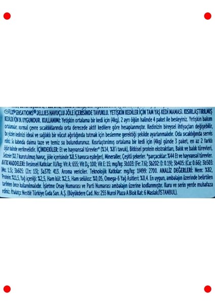 Tavuk ve Havuçlu Yaş Kedi Maması 26X85 gr Paket fırsatları