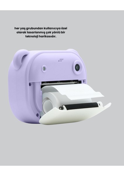 Techmrt Termal Baskı Özellikli Mini Kamera Mor modelleri