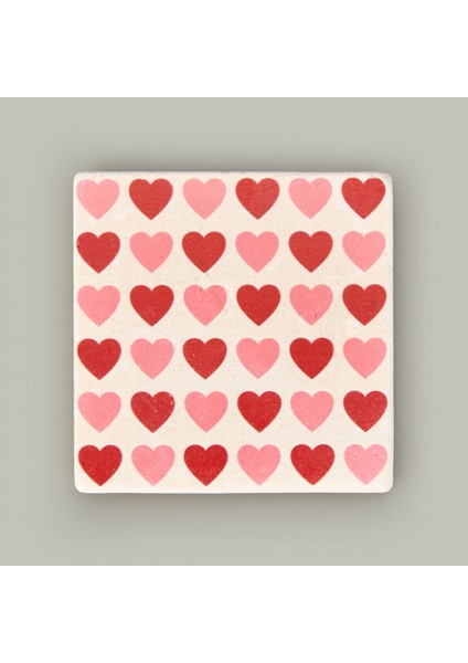 Kitchen Kalpler Taş Bardak Altlığı - Renkli - 10X10 cm modelleri