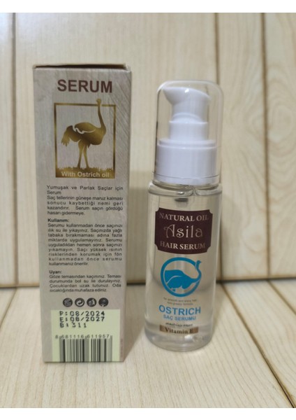 Doğal Yağlı Saç Serumu – Devekuşu Yağlı Antifrizz Serum (60 Ml) fiyatları
