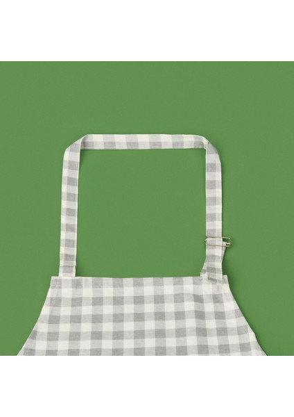 Soft Pötikareli Mutfak Önlüğü - Gri / Ekru - 63X72 cm fiyatları
