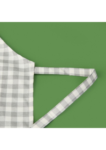 Soft Pötikareli Mutfak Önlüğü - Gri / Ekru - 63X72 cm modelleri