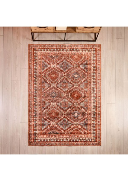 Soft Lalbahar Afgan Desenli Halı - Bej - 160X230 cm