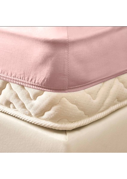 Soft Basic Tek Kişilik Lastikli Çarşaf - Gülkurusu - 100X200 cm fiyatları