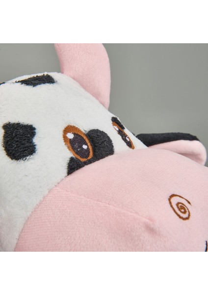 Soft Büyük Inek Figürlü Yastık - Beyaz / Siyah - 40X27 cm modelleri