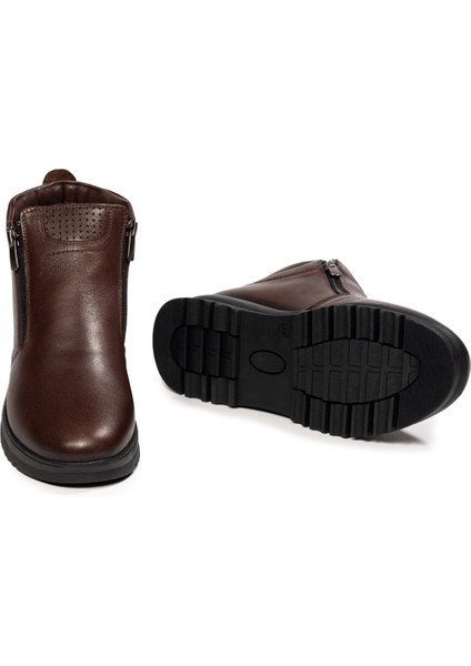 Kadın Fermuarlı Kürklü Hakiki Deri Bot fiyatları