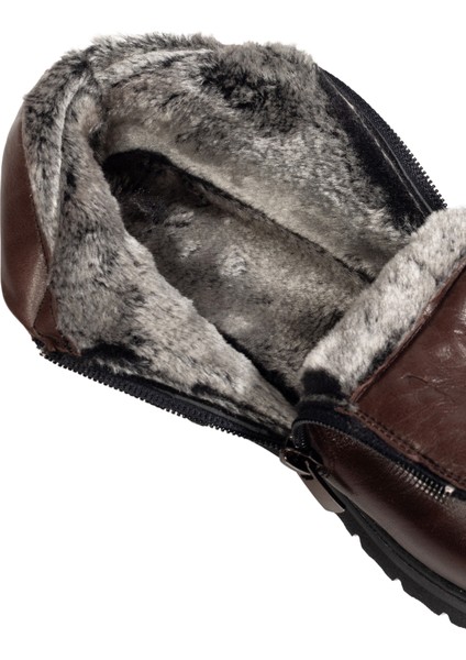 Kadın Fermuarlı Kürklü Hakiki Deri Bot modelleri