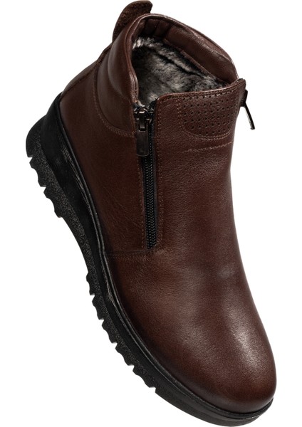 Kadın Fermuarlı Kürklü Hakiki Deri Bot indirimleri